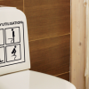 Déco : des stickers pour des WC originaux
