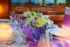 centre de table bouquet de fleurs